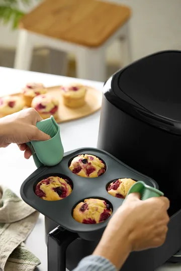 Stampo per muffin Air fryer Lékué 4 pezzi - Grigio - Lékué