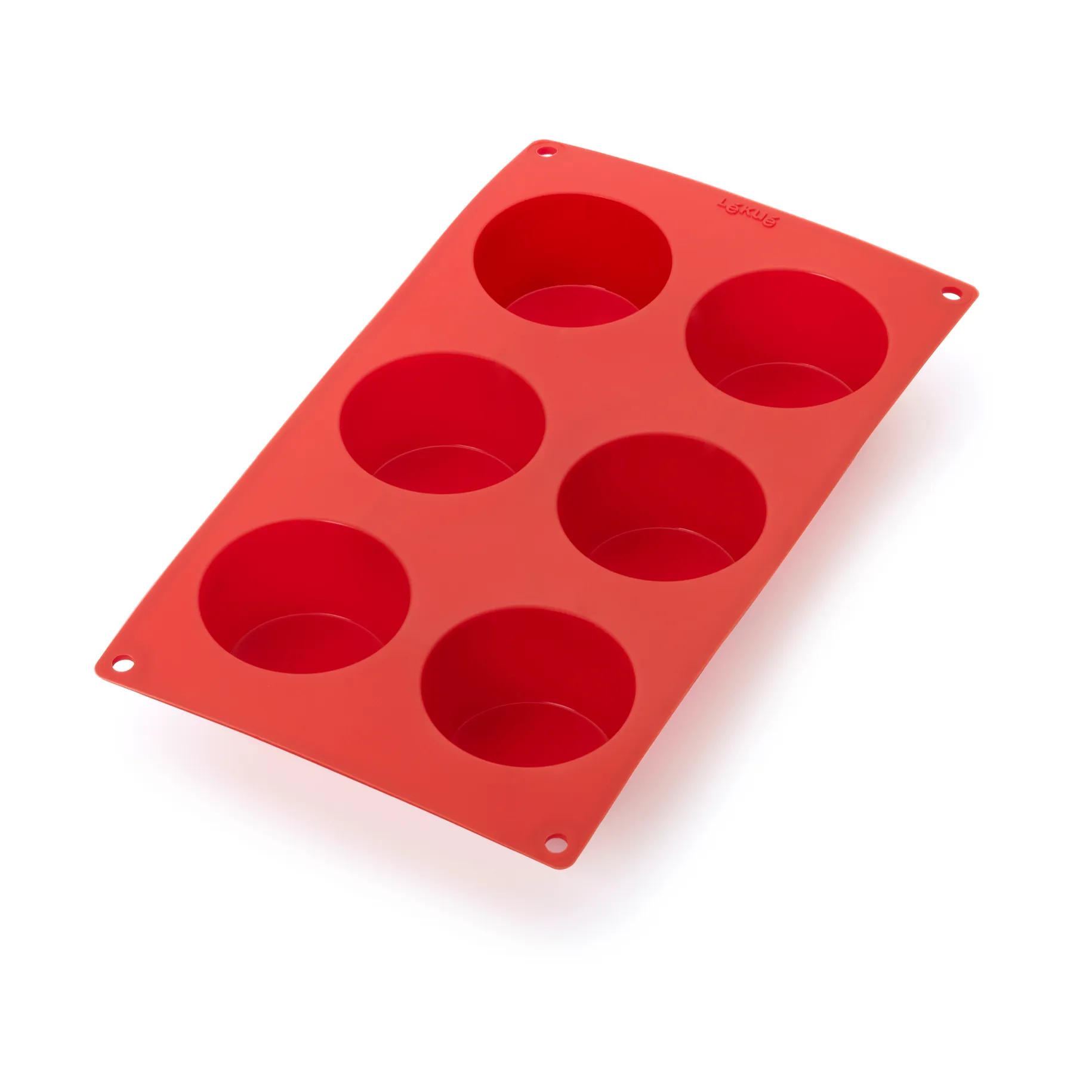 Stampo per muffin in silicone Lékué 6 pezzi, Rosso Lékué
