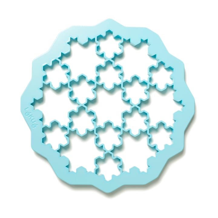 Tagliabiscotti puzzle fiocco di neve Lékué 23,5x23,5 cm - Blu - Lékué