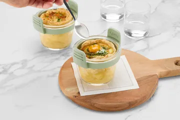 Tazza in vetro mini Air fryer Lékué 4 pezzi - Trasparente - Lékué