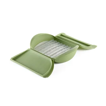 Vaporiera Lékué - Verde, con vassoio, confezione da 4 - Lékué