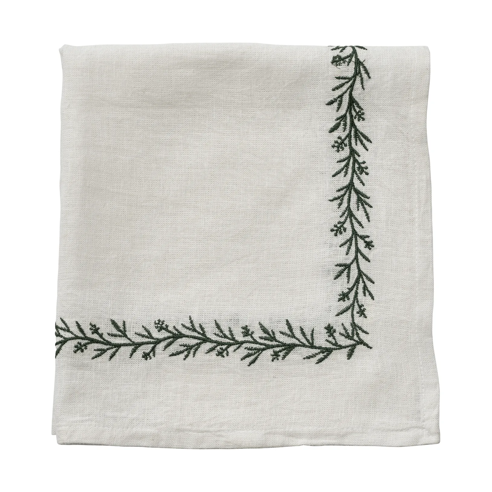 Abella tovagliolo in tessuto, Bianco-verde, 45x45 cm Lene Bjerre