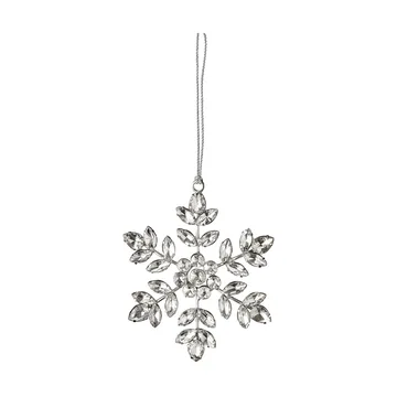 Ada fiocco di neve decorativo appeso - Color argento, 10x10 cm - Lene Bjerre