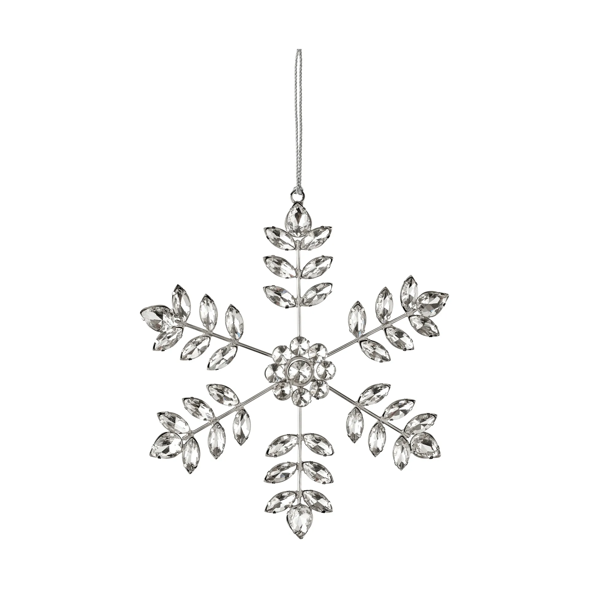 Ada fiocco di neve decorativo appeso, Color argento, 18x18 cm Lene Bjerre
