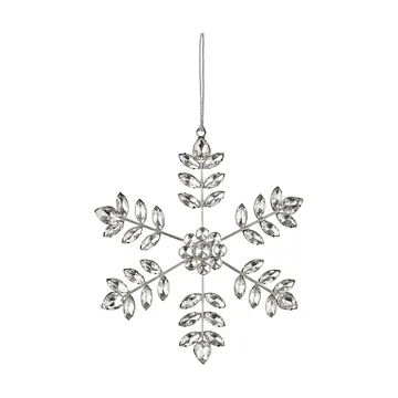 Ada fiocco di neve decorativo appeso - Color argento, 18x18 cm - Lene Bjerre