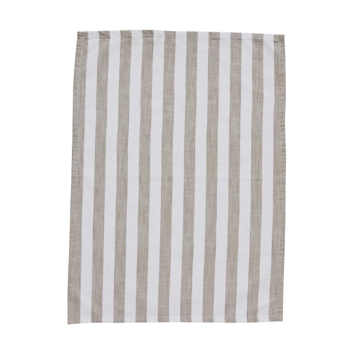 Asciugamano da cucina Olivia 50x70 cm - Bianco opaco-Lino - Lene Bjerre