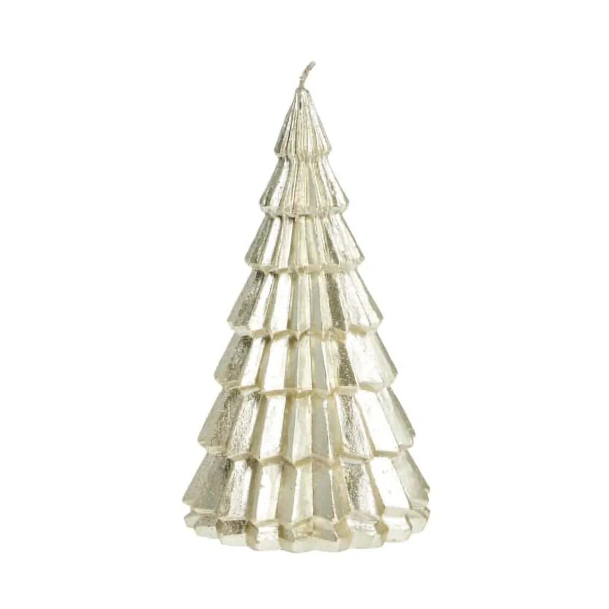 Candela a forma di abete Livinne – 14 cm, Oro chiaro Lene Bjerre