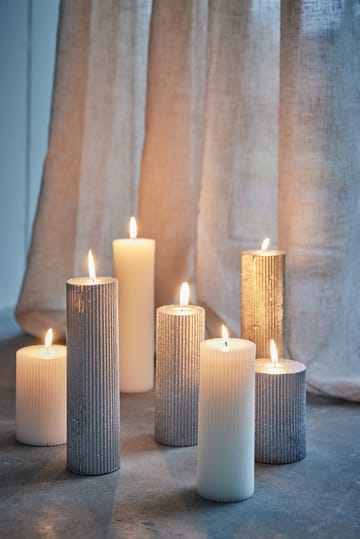 Candela Lissa Ø6x15 cm - Argento - Lene Bjerre