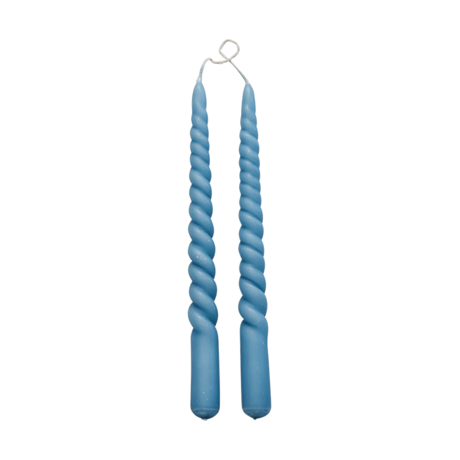 Candela Twisted 25 cm, confezione da 2, F. blue Lene Bjerre