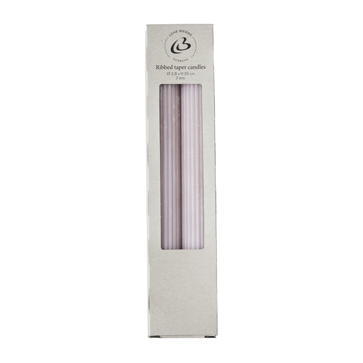 Candele rigate 25 cm, confezione da 2, bark Lene Bjerre