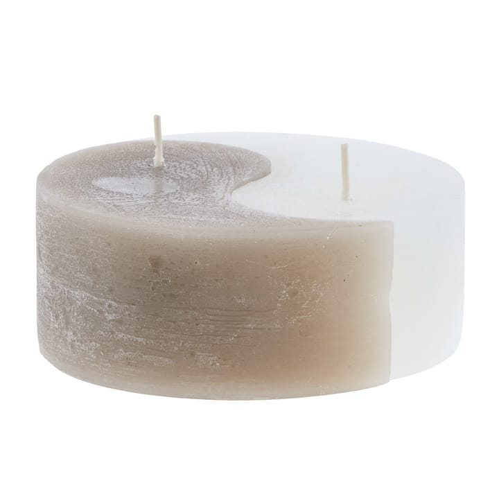 Candelotto YingYang Ø 13 cm, Silver grey-white Lene Bjerre