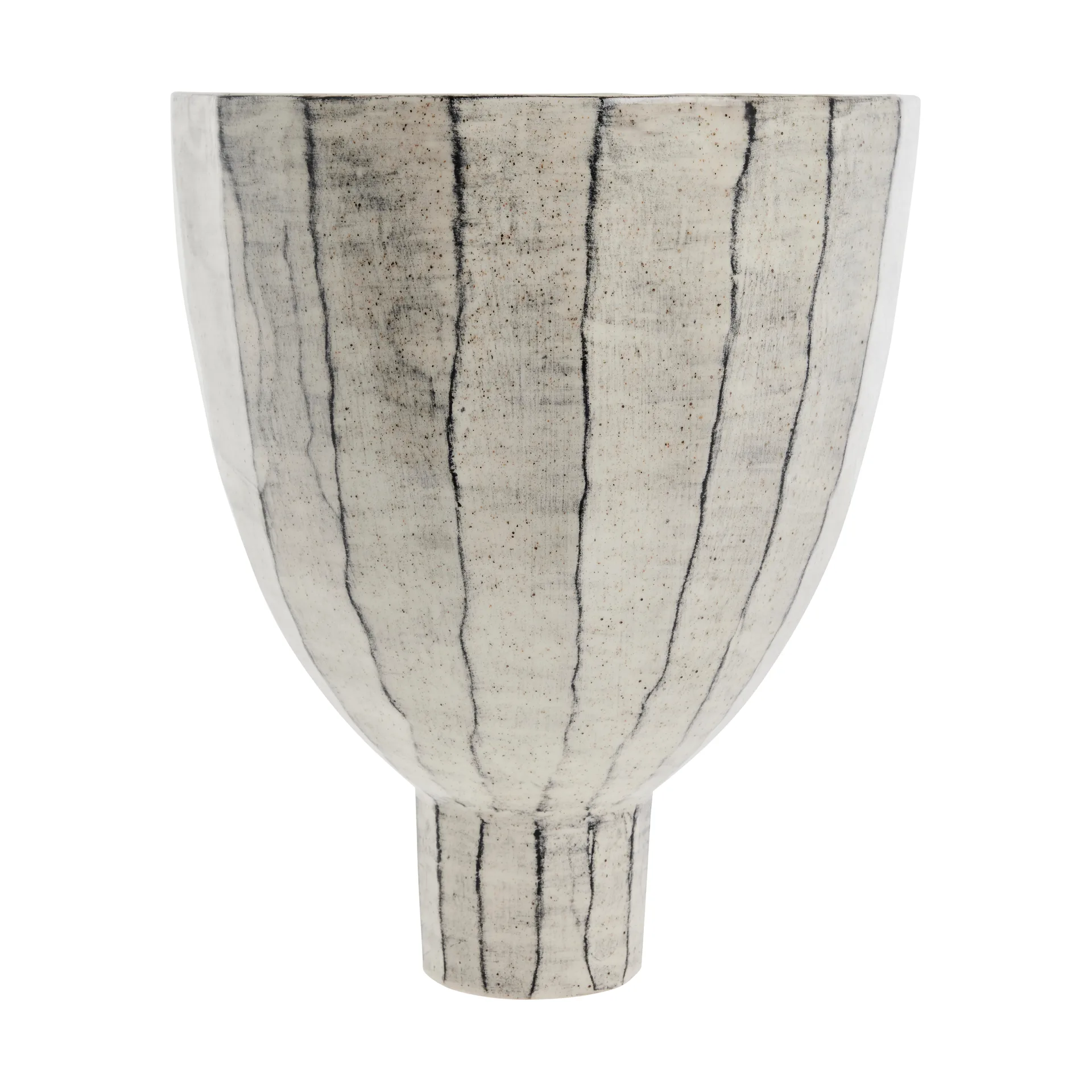 Cassie ciotola decorativa Ø28 cm, Bianco opaco-nero Lene Bjerre