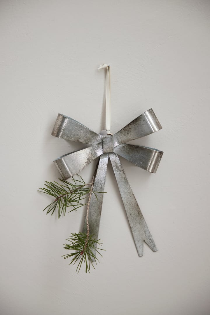 Ciondolo decorativo Missia con fiocco 25 cm, Argento Lene Bjerre