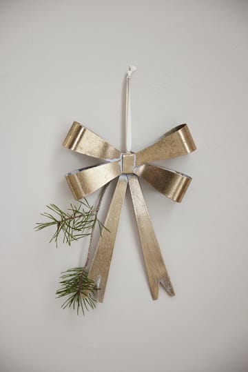 Ciondolo decorativo Missia con fiocco 25 cm - Oro chiaro - Lene Bjerre