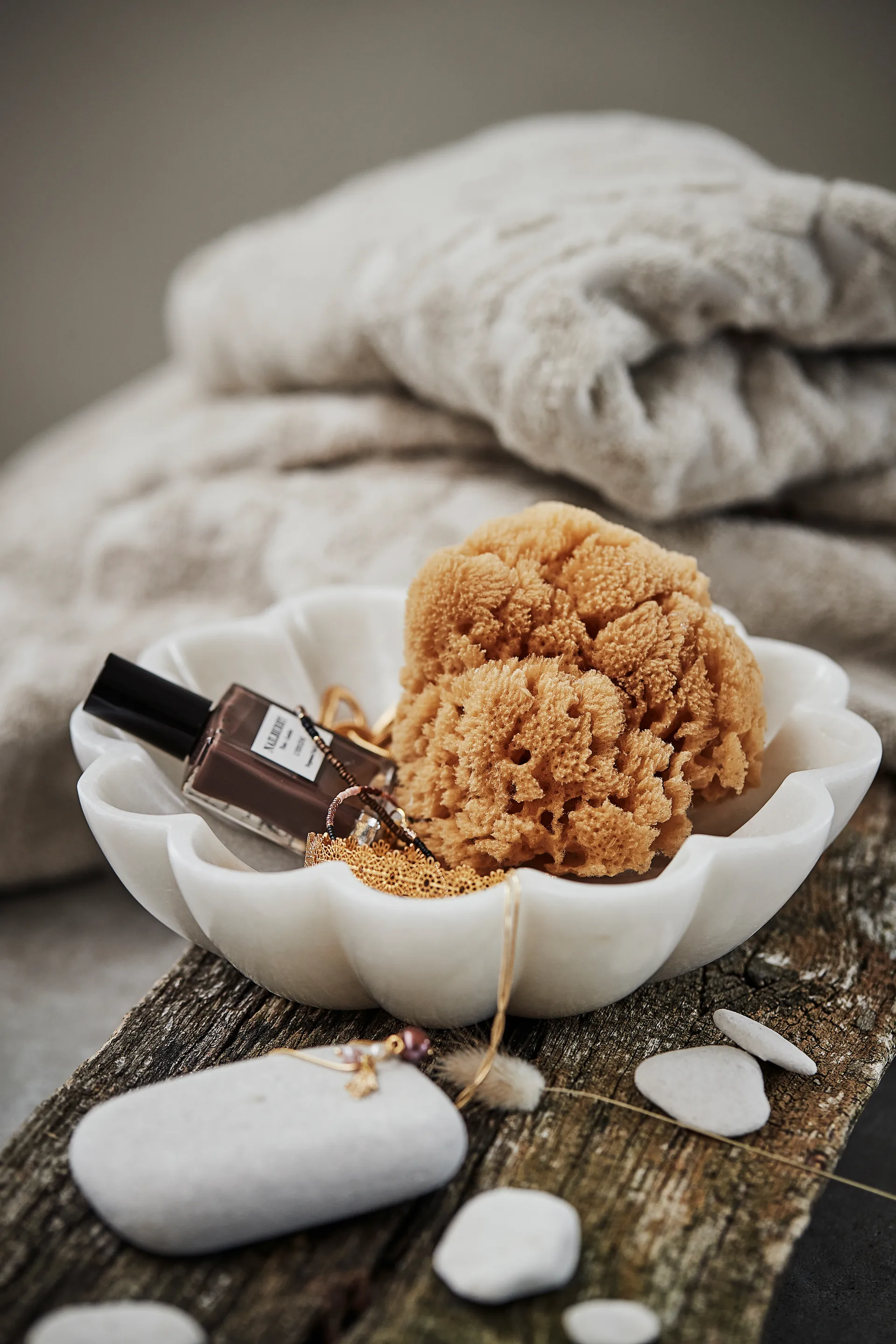 Ciotola decorativa Marmilla bianco marmo, Ø 20 cm
​ Lene Bjerre