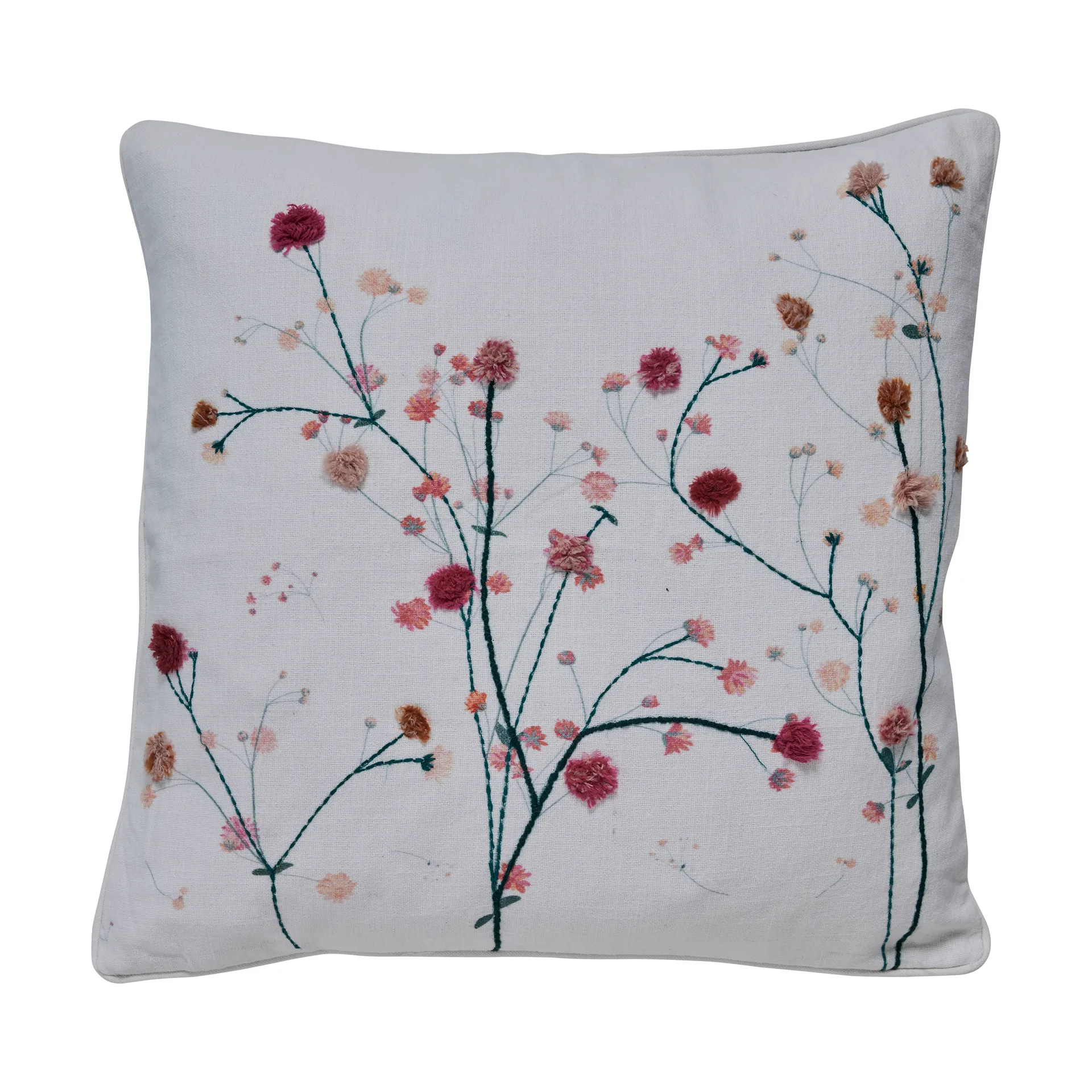 Cuscino Hallie 50x50 cm, Bianco opaco Lene Bjerre