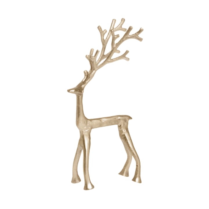 Decorazione a forma di renna Marely – 23 cm - Oro chiaro - Lene Bjerre