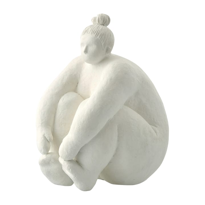 Decorazione donna seduta Serafina 24 cm - Bianco - Lene Bjerre