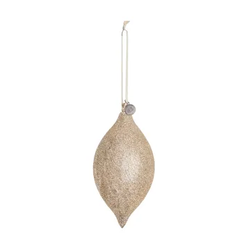 Decorazione natalizia Glitteria 17 cm - Oro chiaro - Lene Bjerre