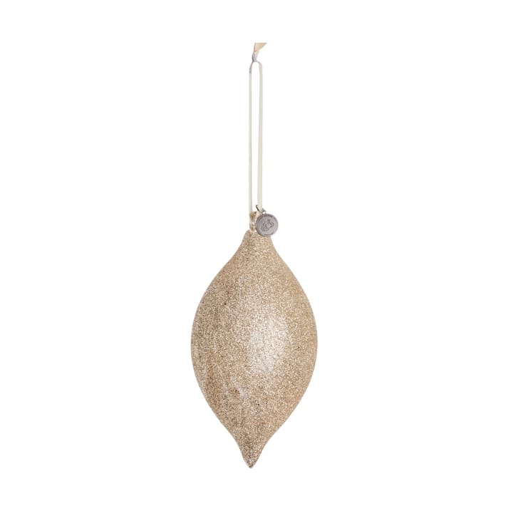 Decorazione natalizia Glitteria 17 cm - Oro chiaro - Lene Bjerre
