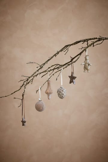 Decorazione natalizia pigna Norille 10 cm - Bianco sporco - Lene Bjerre
