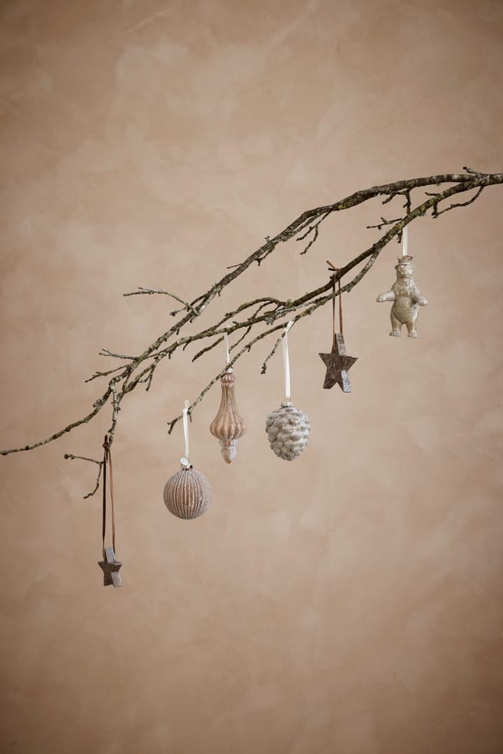 Decorazione natalizia pigna Norille 10 cm, Bianco sporco Lene Bjerre