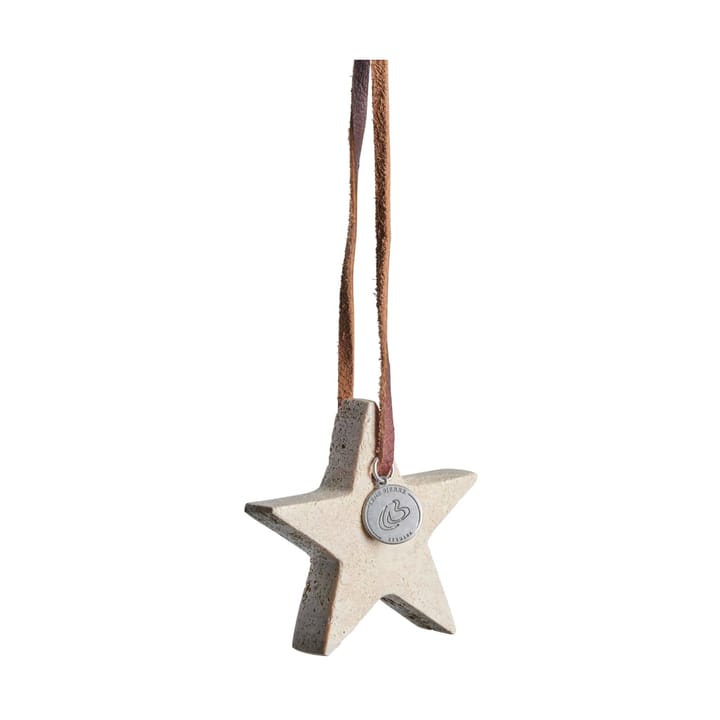 Decorazione natalizia stella Elina 6,5 cm, Lino Lene Bjerre