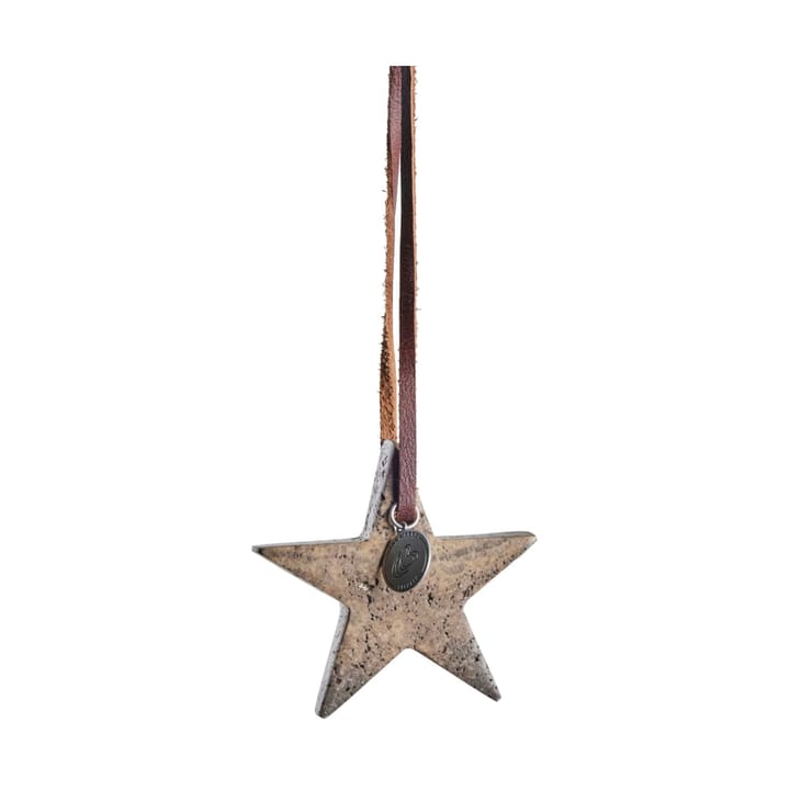 Decorazione natalizia stella Elina 6,5 cm - Marrone - Lene Bjerre