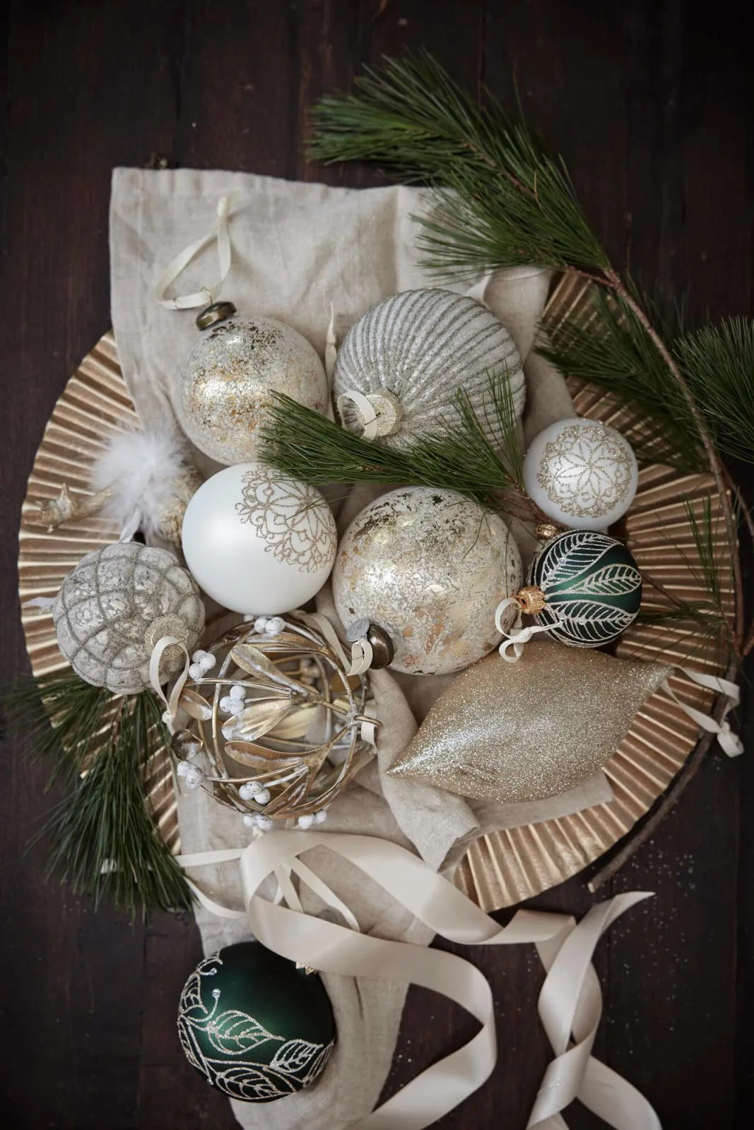 Decorazione natalizia Velvitie 14 cm, Oro chiaro Lene Bjerre