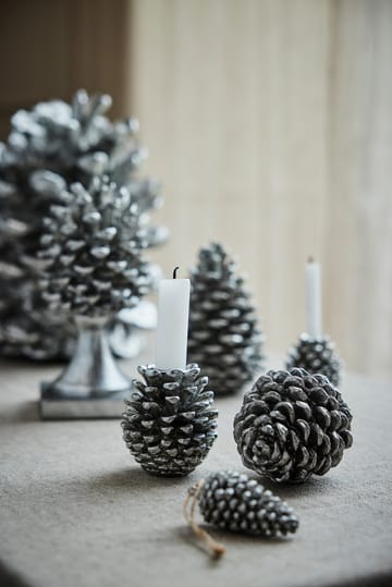 Decorazione pigna Serafina 10,5 cm - Argento antico - Lene Bjerre