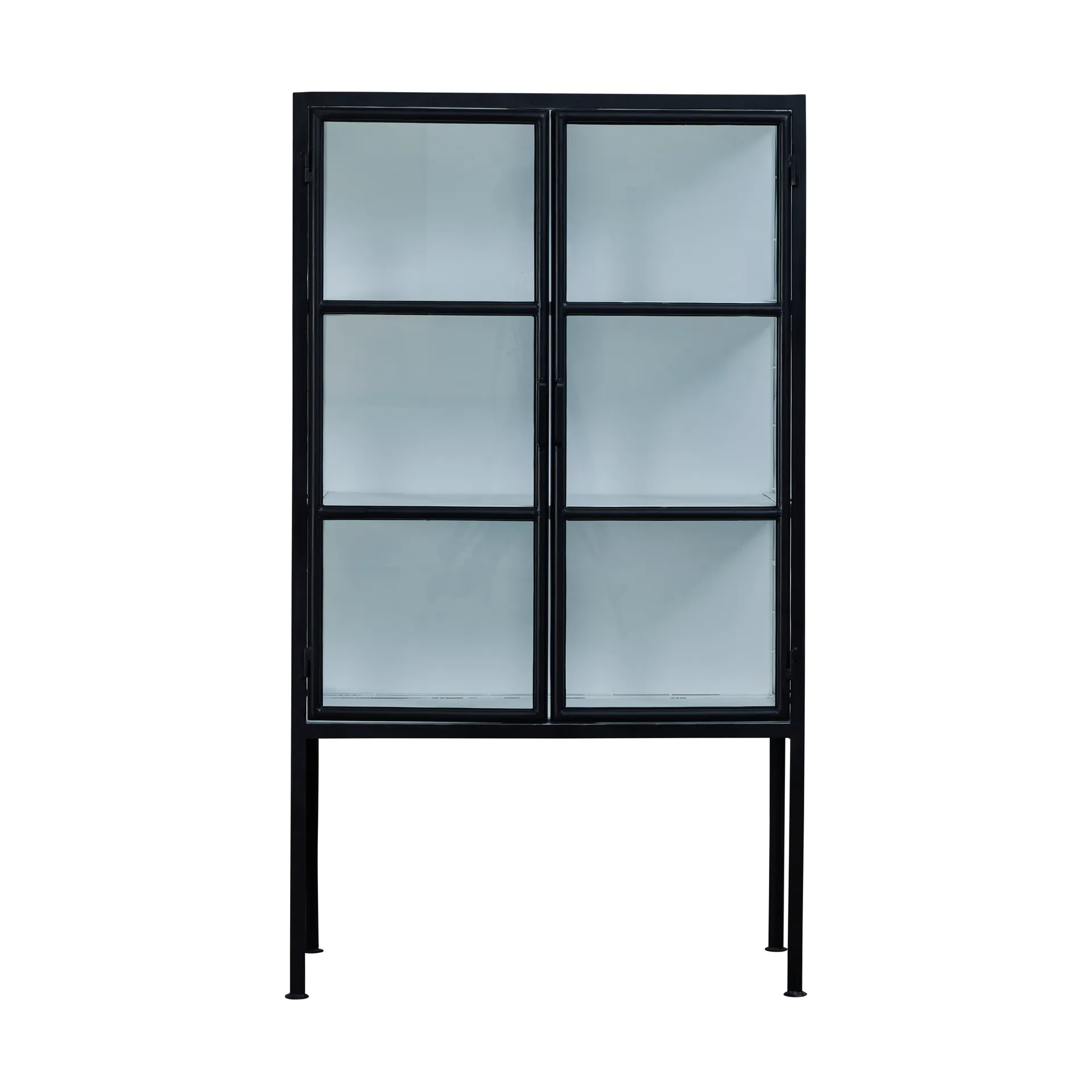 Depot vetrina 85x40x150 cm, Bianco-nero Lene Bjerre