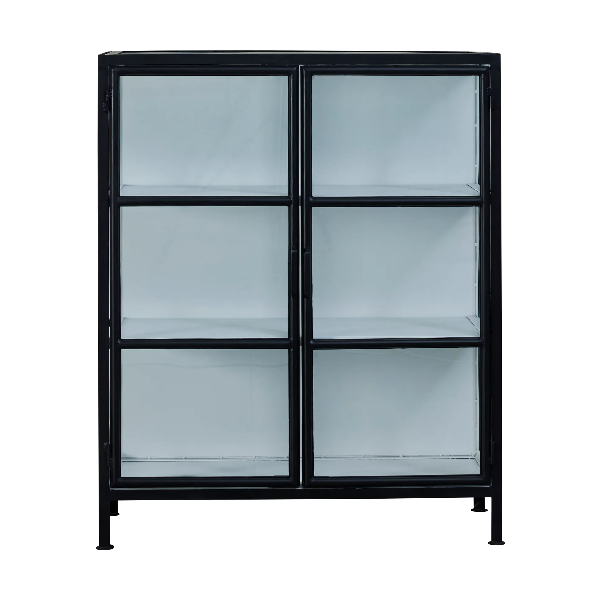Depot vetrina 90x40x110 cm, Bianco-nero Lene Bjerre