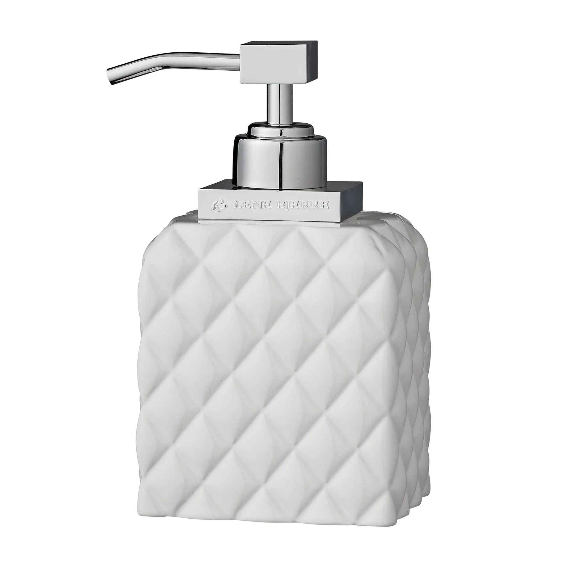Dispenser di sapone Portia, bianco-argento Lene Bjerre