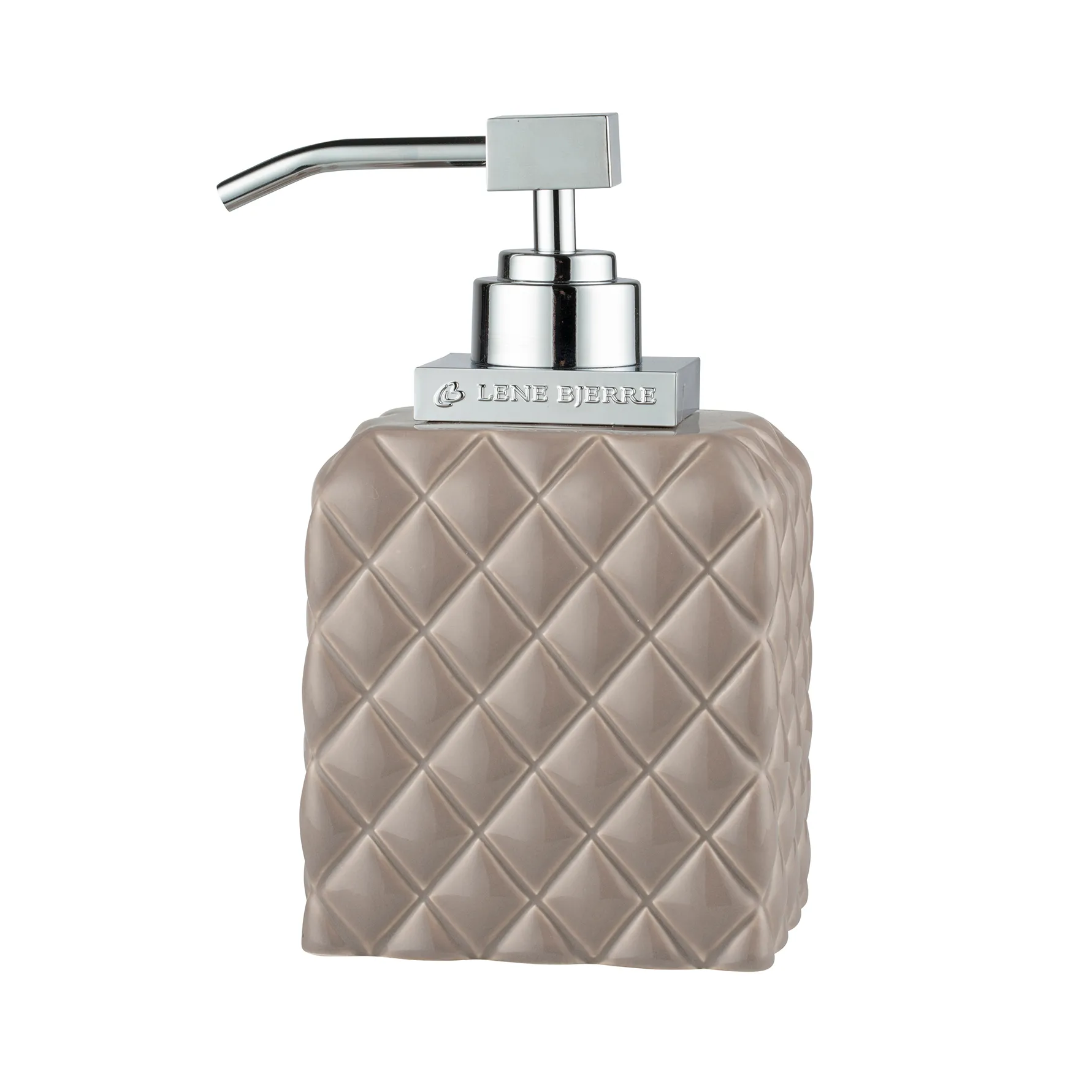 Dispenser di sapone Portia, marrone-argento Lene Bjerre