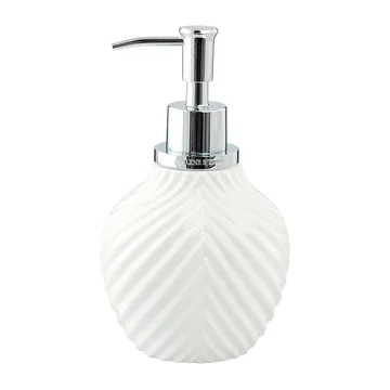 Dispenser sapone Milda 17,5 cm - Bianco-argento - Lene Bjerre