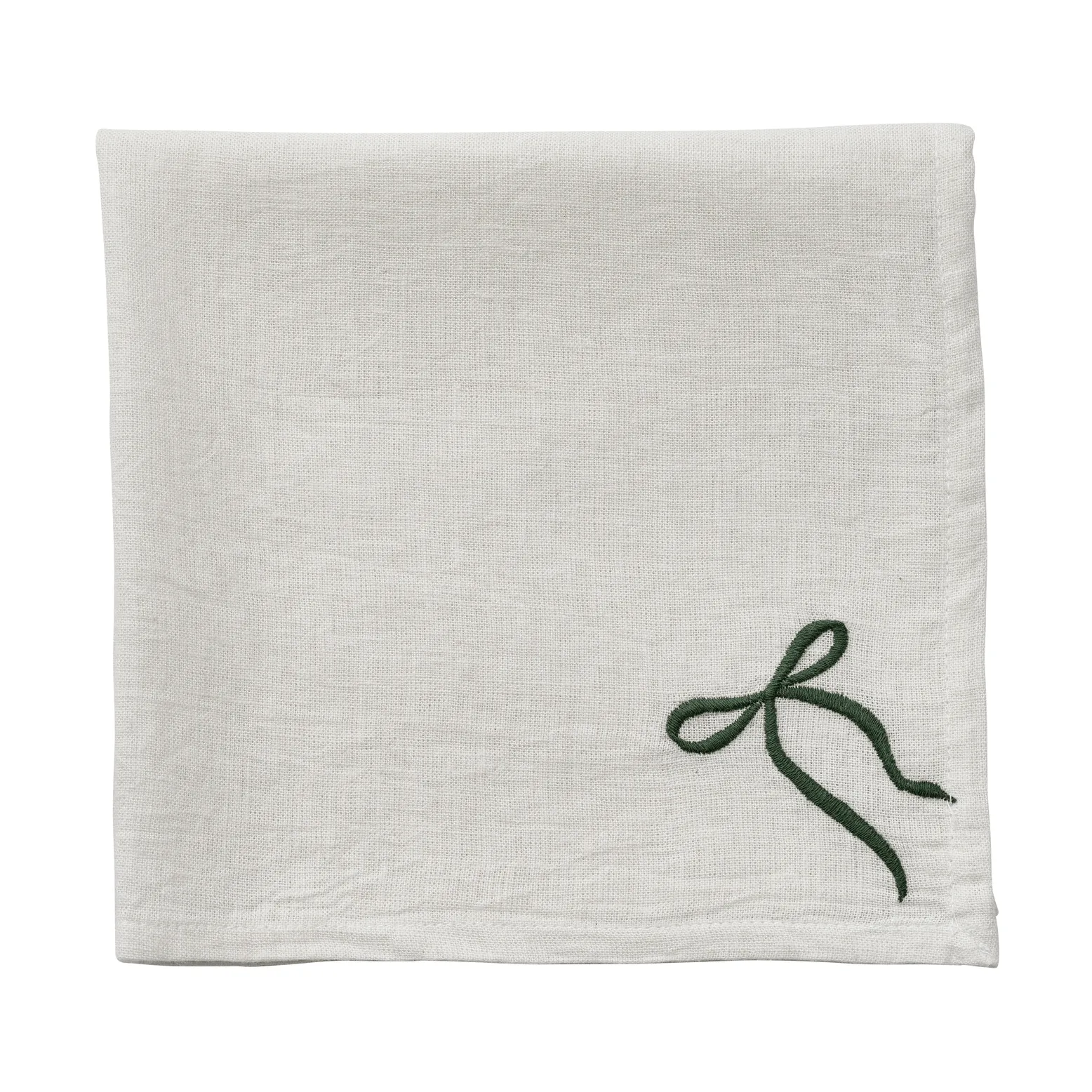 Fiola tovagliolo in tessuto, Bianco-verde, 45x45 cm Lene Bjerre