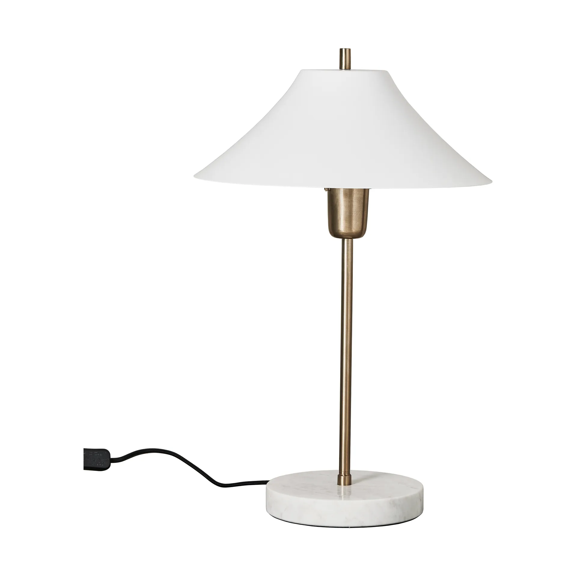 Lampada da tavolo Sofia 52 cm, Bianco-Dorato Lene Bjerre