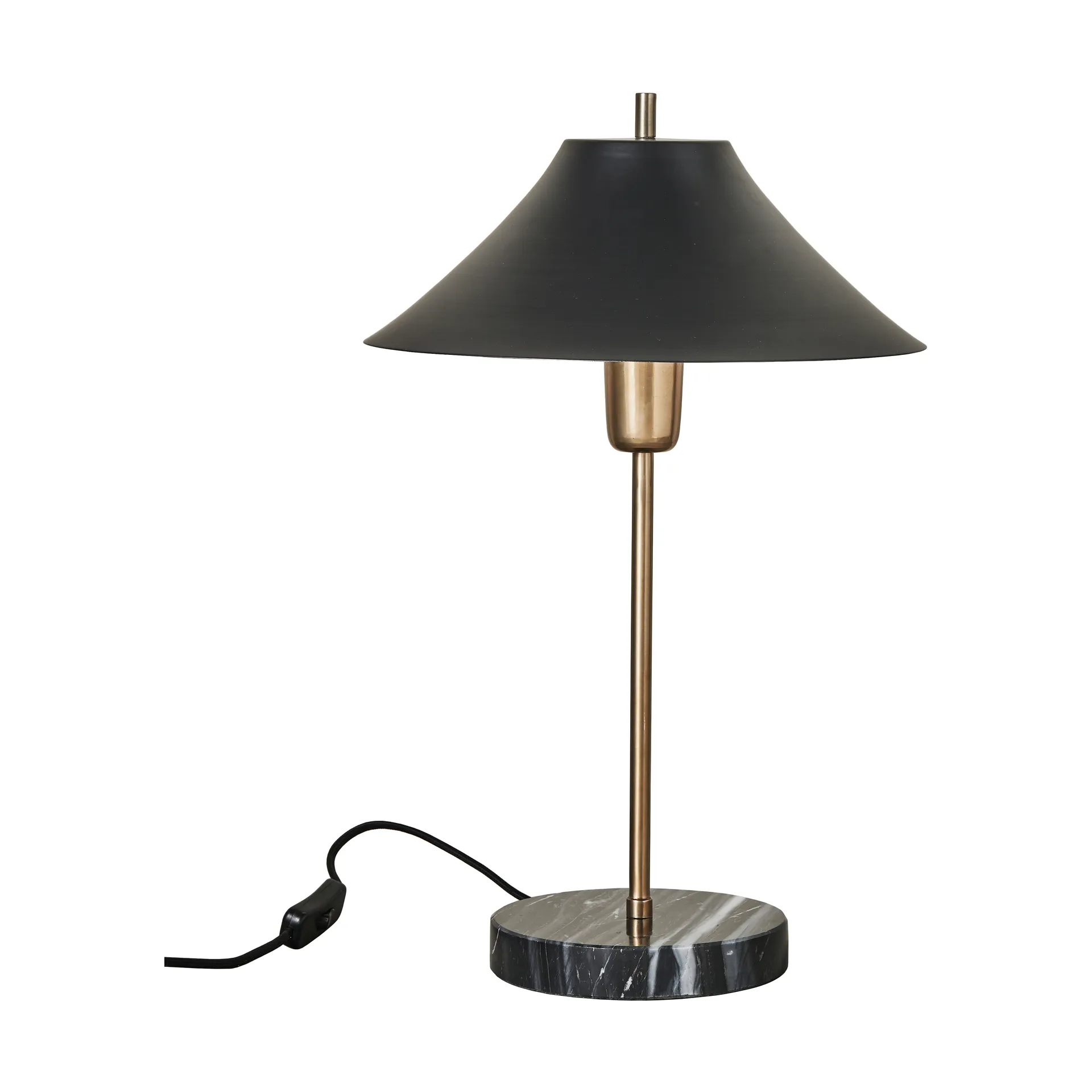 Lampada da tavolo Sofia 52 cm, Nero-Dorato Lene Bjerre