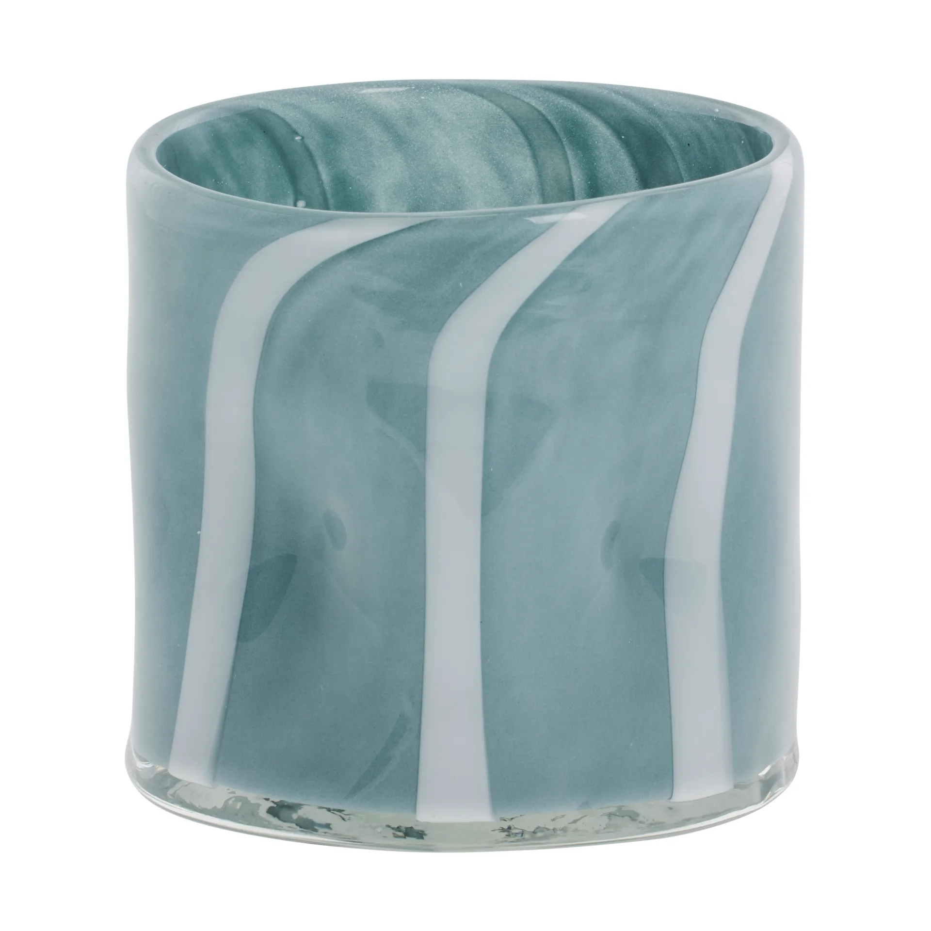 Marelle vaso Ø10 cm, Azzurro-bianco Lene Bjerre