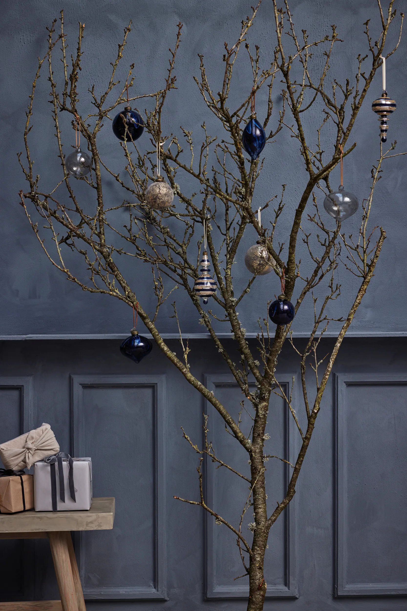 Pallina di Natale Clearena Ø10 cm, Blu scuro-dorato Lene Bjerre