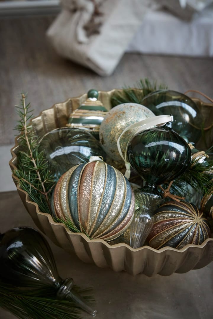 Pallina di Natale Clearena Ø10 cm, Verde oro polveroso Lene Bjerre