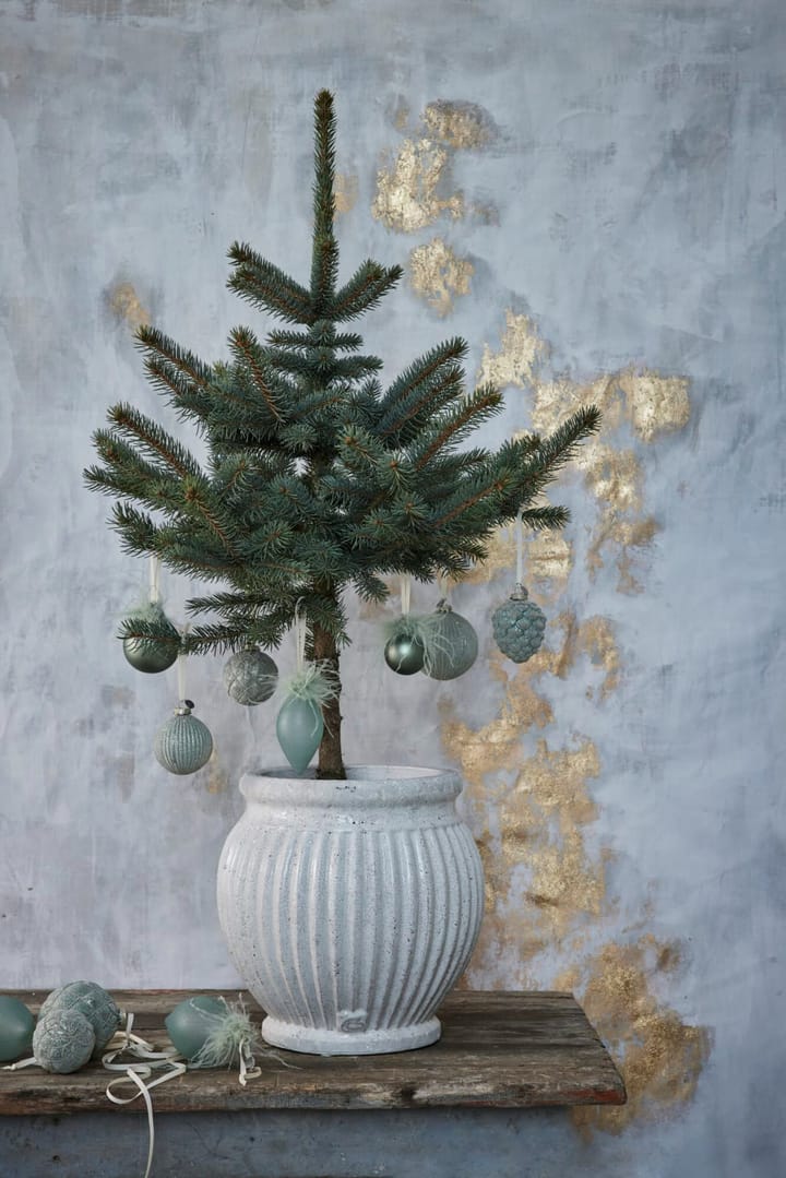 Pallina di Natale Norille Ø11 cm, Verde polveroso, rete Lene Bjerre