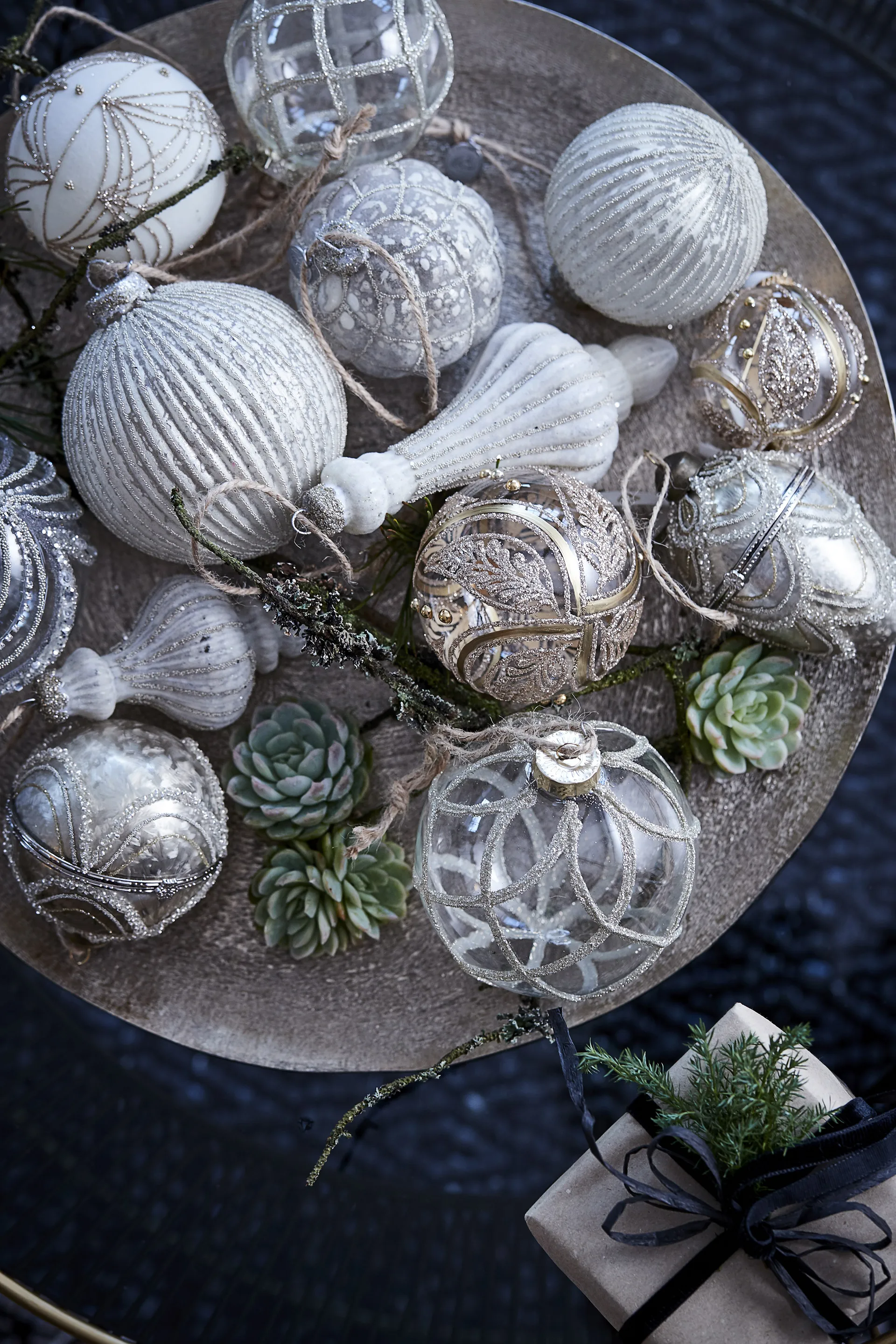 Pallina di Natale Norille Ø 8 cm, Bianco sporco Lene Bjerre