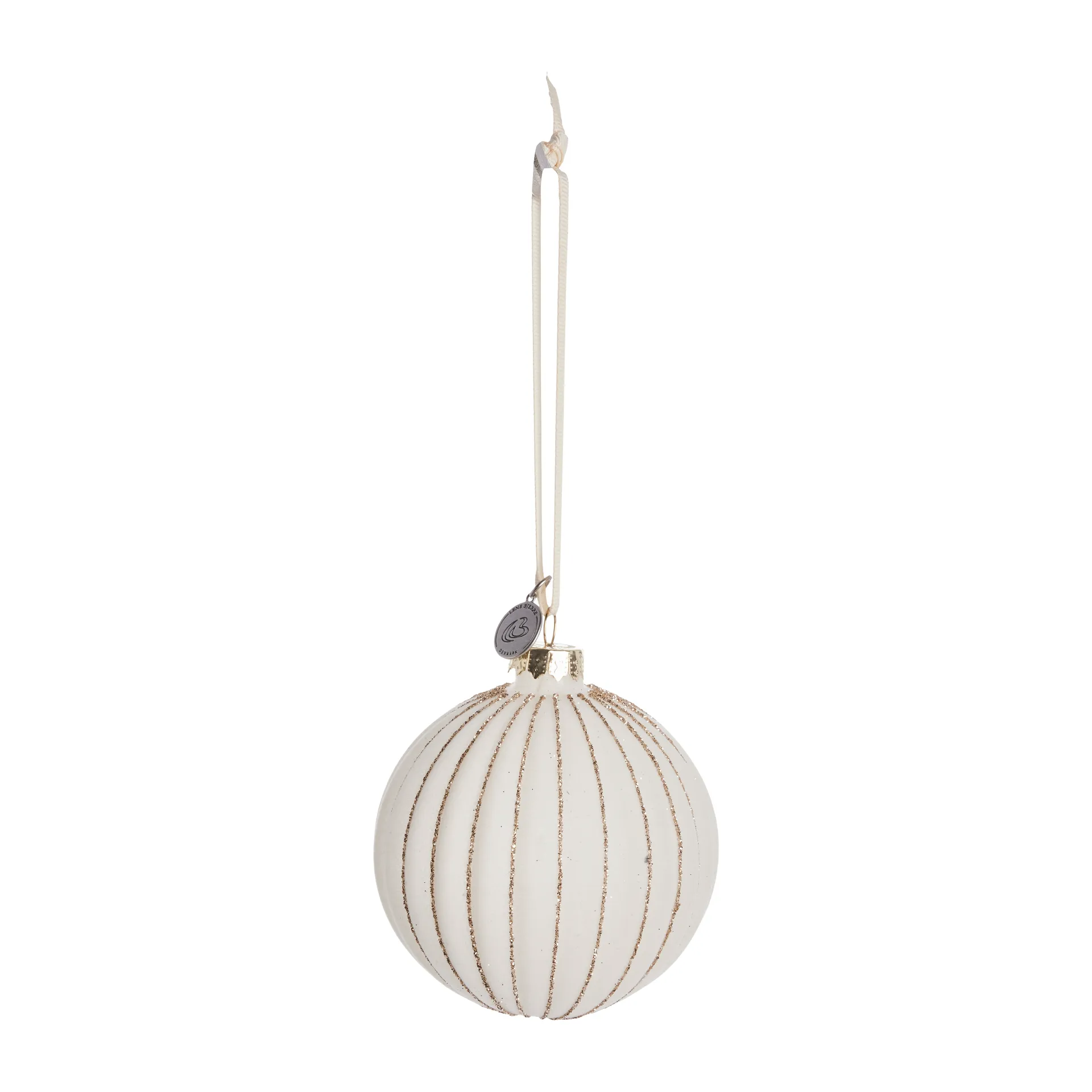 Pallina di Natale Sella Ø 8 cm, bianco sporco Lene Bjerre