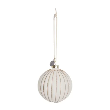 Pallina di Natale Sella Ø 8 cm - bianco sporco - Lene Bjerre