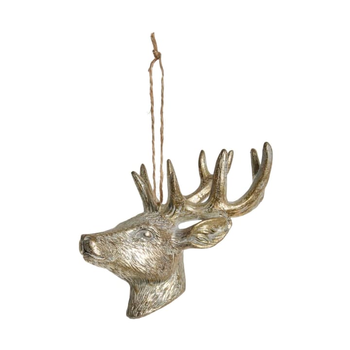 Pendente decorativo a forma di cervo Serafina 12,5 cm - Oro chiaro - Lene Bjerre