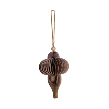 Pendente decorativo Paline – 10 cm - Dark rose-silver - Lene Bjerre