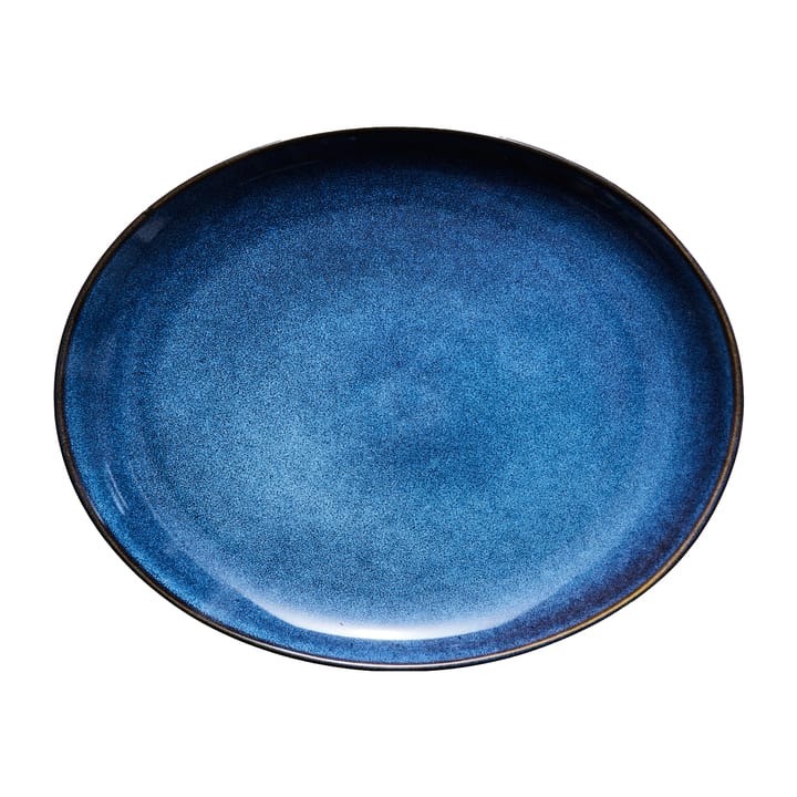 Piatto ovale Amera, 29x22,5 cm - Blu - Lene Bjerre