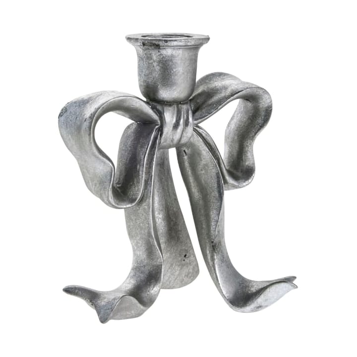 Portacandela Serafina bow 19,7 cm - Argento antico - Lene Bjerre