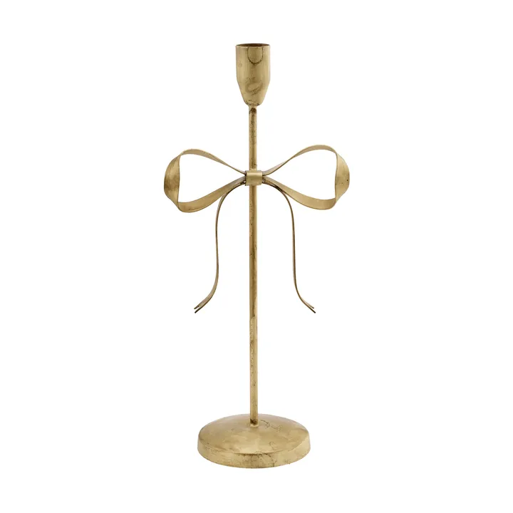 Portacandele bovino - Color oro, 9x15x32,5 cm - Lene Bjerre